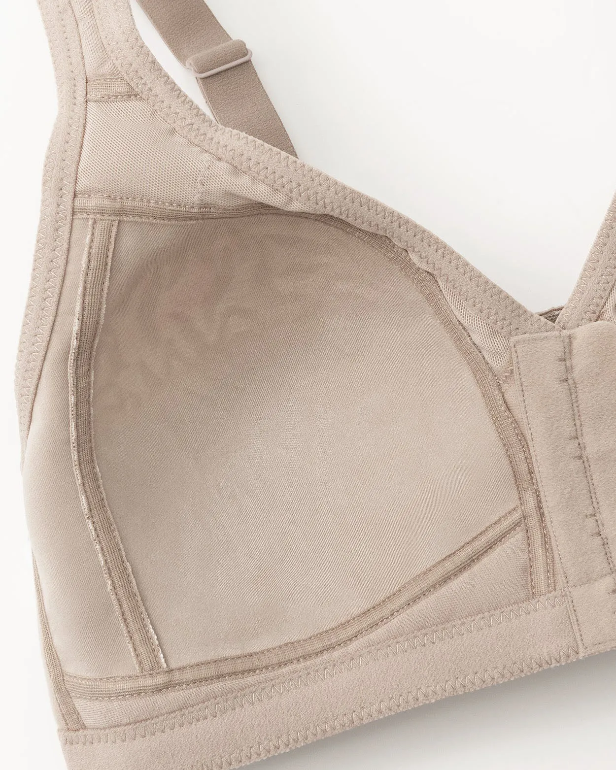 Sujetador minimizador de cierre frontal sin aros sin relleno de talla grande