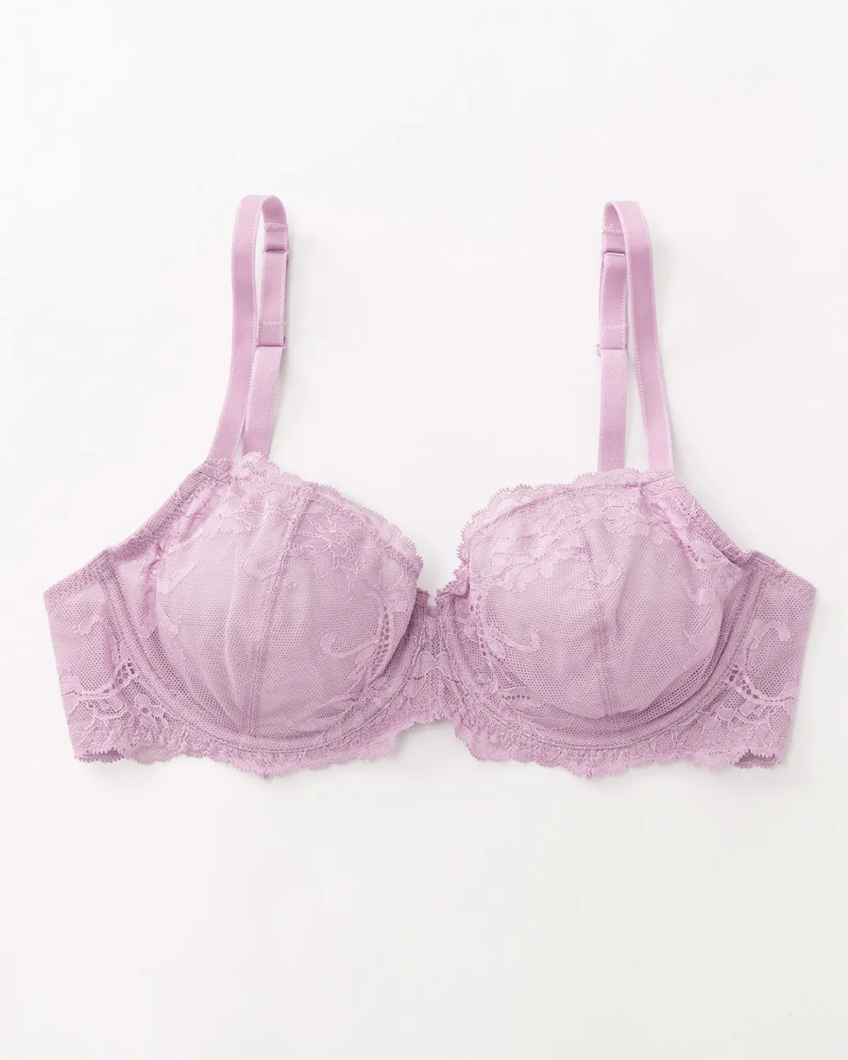 Sujetador de media altura con encaje de pestañas Sujetador sexy