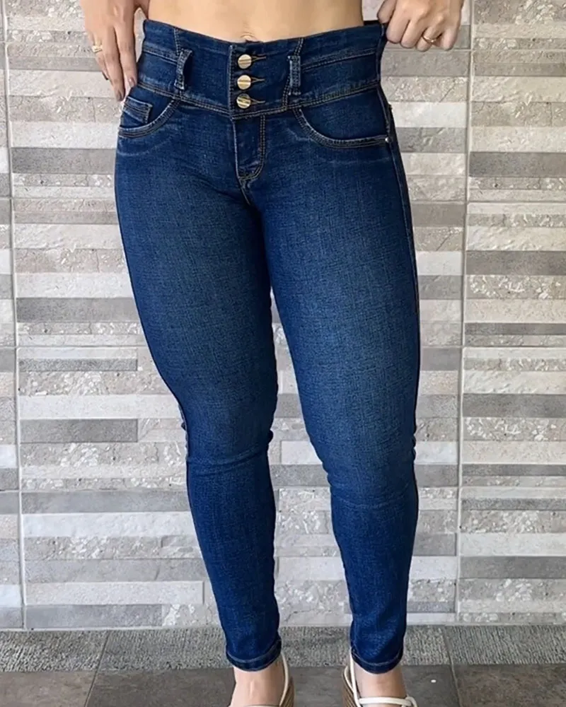 Women's High-Waisted, Hip-Lifting Skinny Jeans (Pre-Sale)