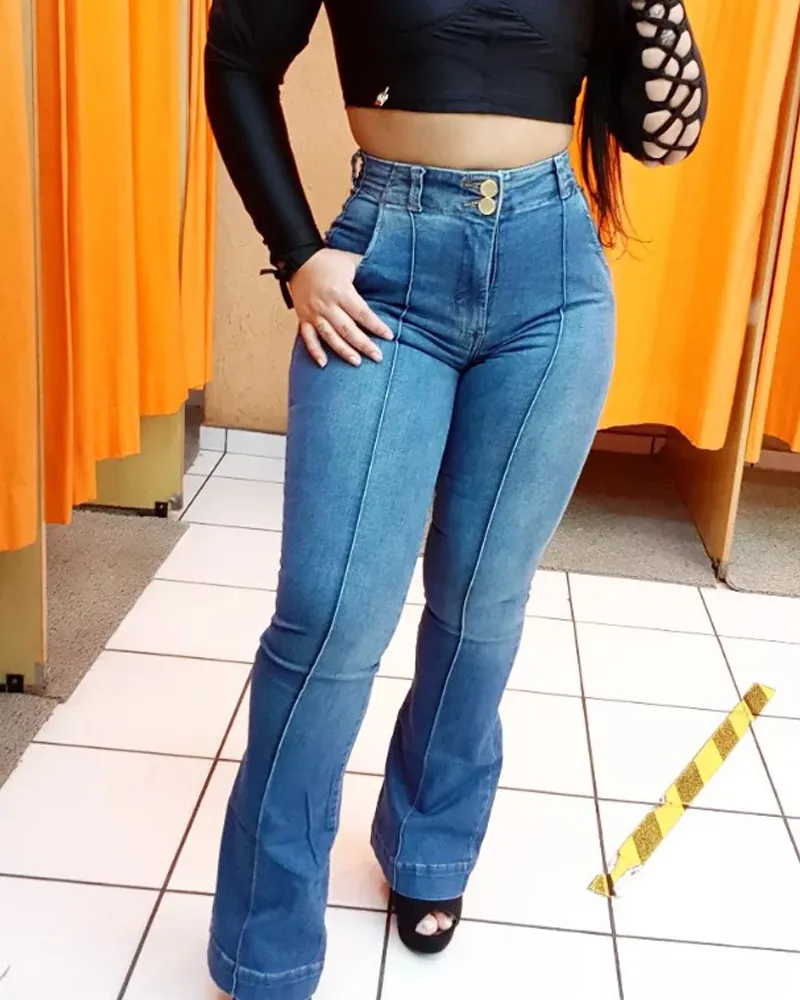 Multiple split flared jeans (Pre-Sale)