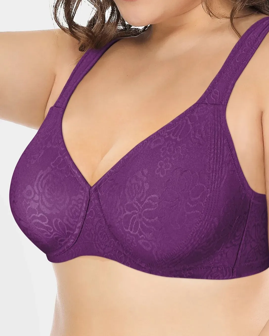 Sujetador minimizador sin costuras de cobertura total sin aros