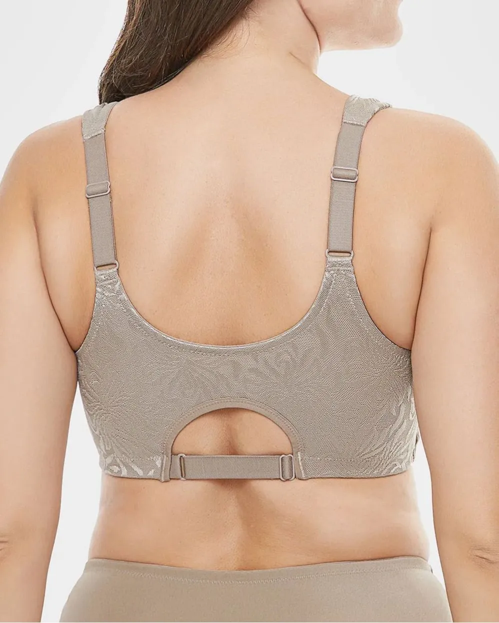 Sujetador minimizador de cierre frontal sin aros sin relleno de talla grande