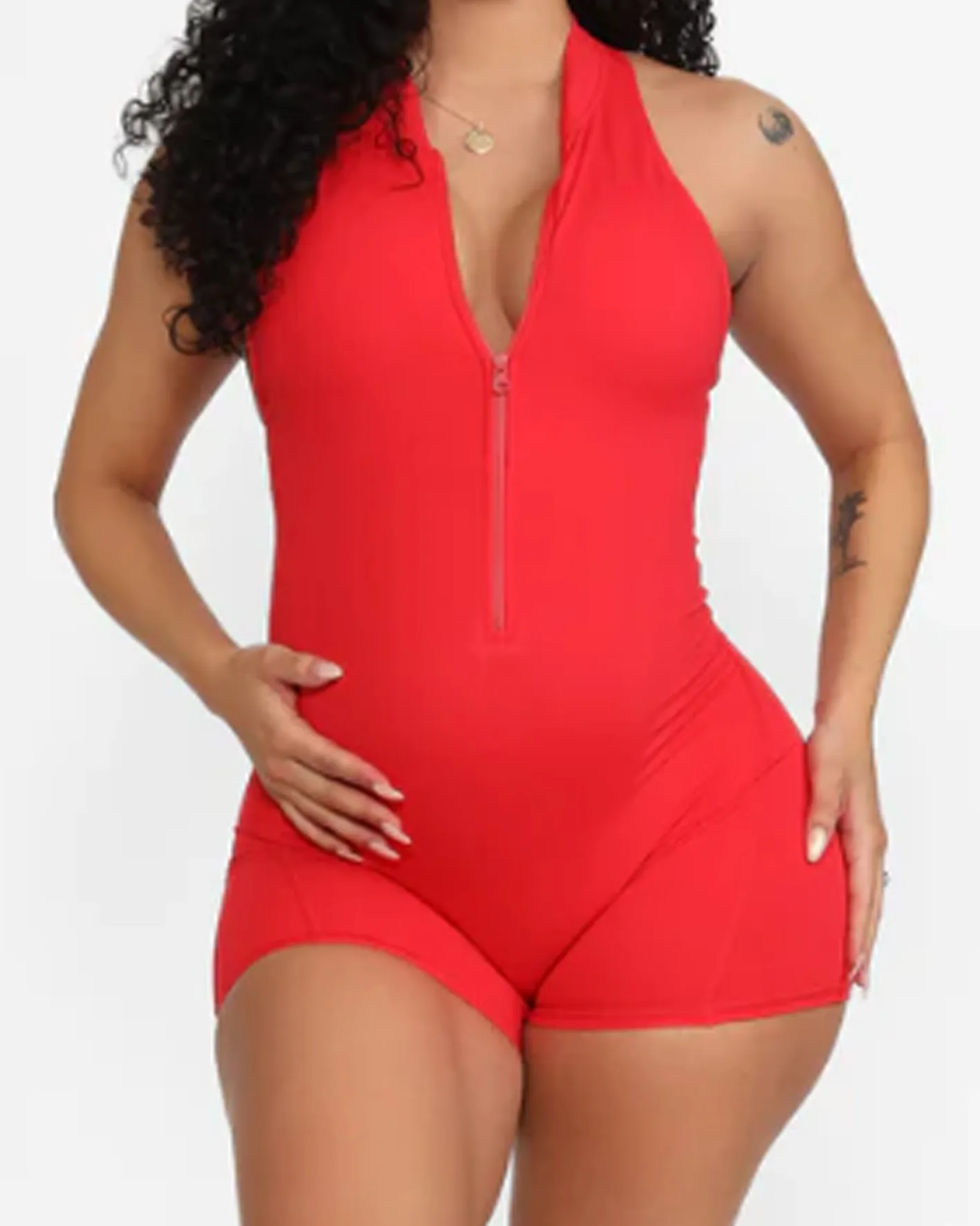 Stretch Front Zip Yoga Jumpsuit（Pre-Sale）