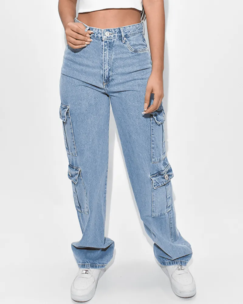 Cargo Jeans With Large Pockets (Pre-Sale)