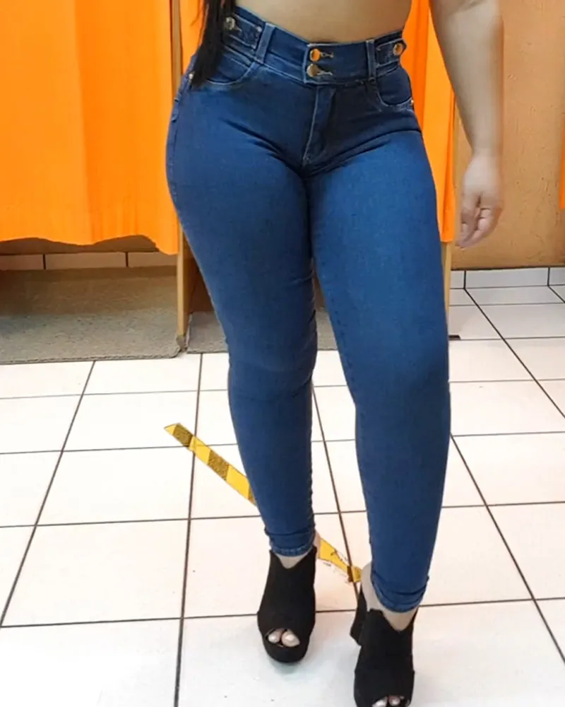 Sexy Skinny Jeans With High Waists And High Hips (Pre-Sale)