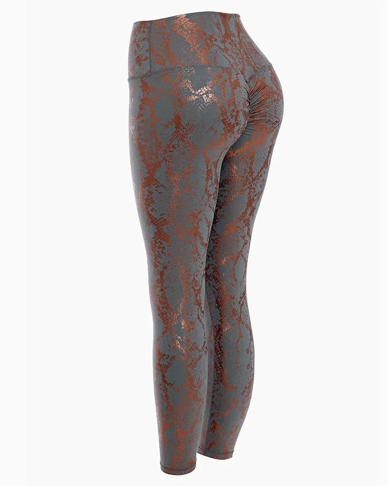 Leggings de yoga elásticos de cintura alta para mujer