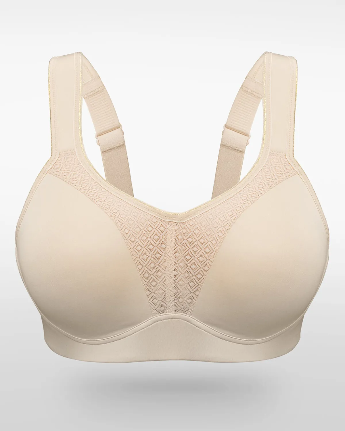 Sujetador deportivo High Impact Full Coverage Underwire - Beige