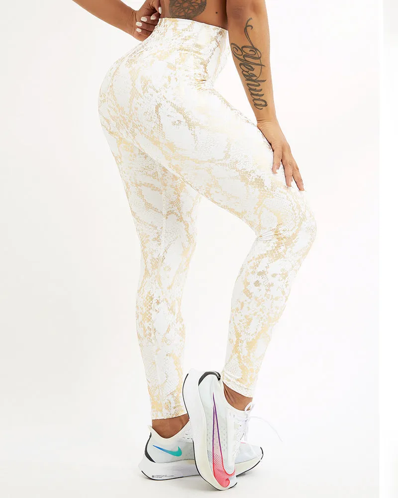 Leggings de yoga elásticos de cintura alta para mujer