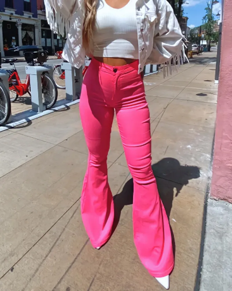 Christmas Themed Skinny Flared Jeans (Pre-Sale)