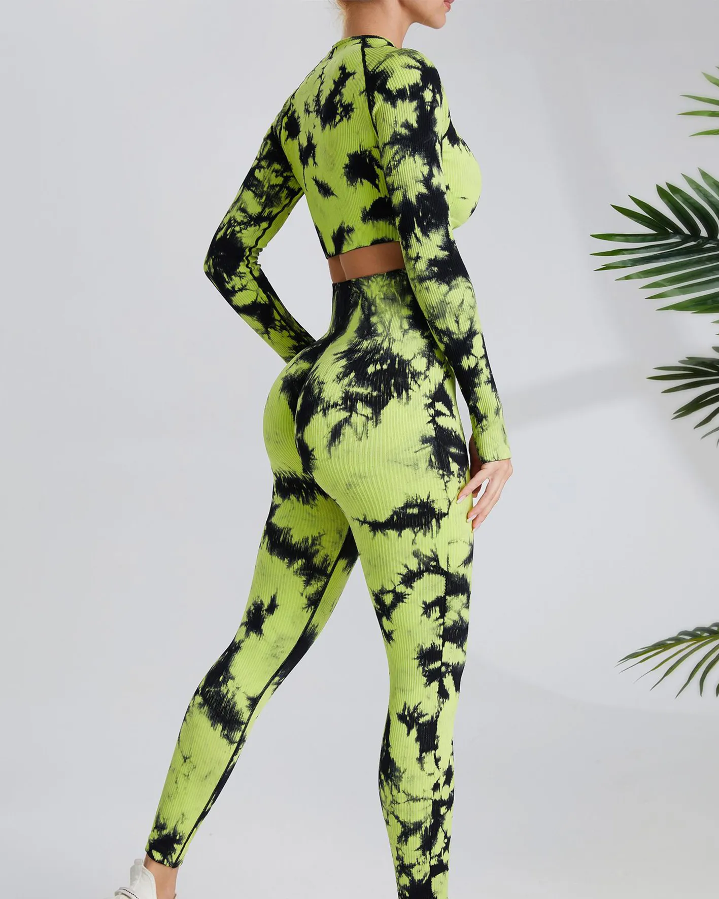 Tie-Dye Yoga Long-Sleeved Suit