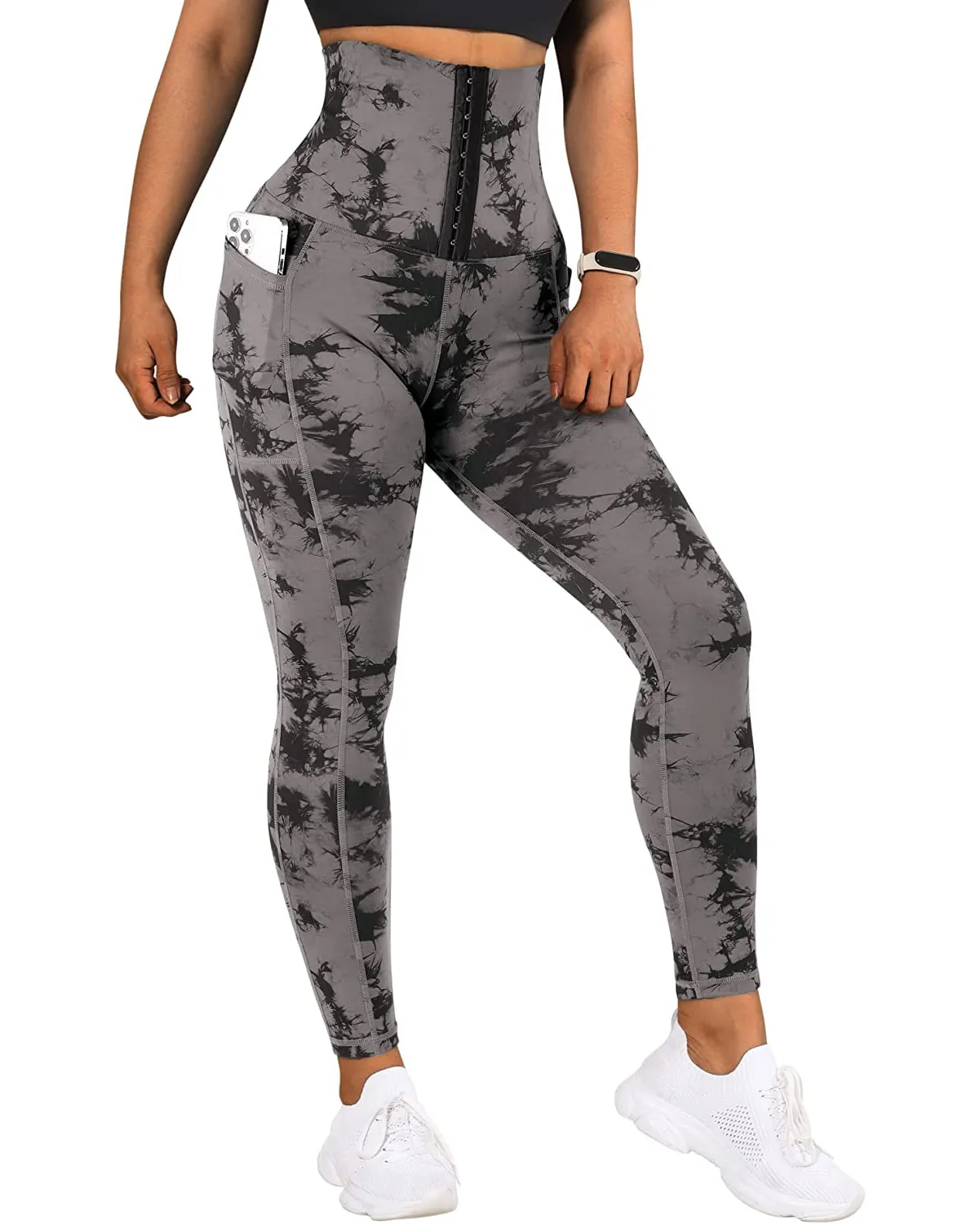 High Compression Tummy Control Skinny Fitness Leggings With Pockets