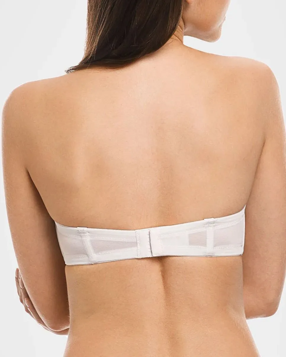 Sujetador de contorno multiposición sin tirantes con aros de figura completa