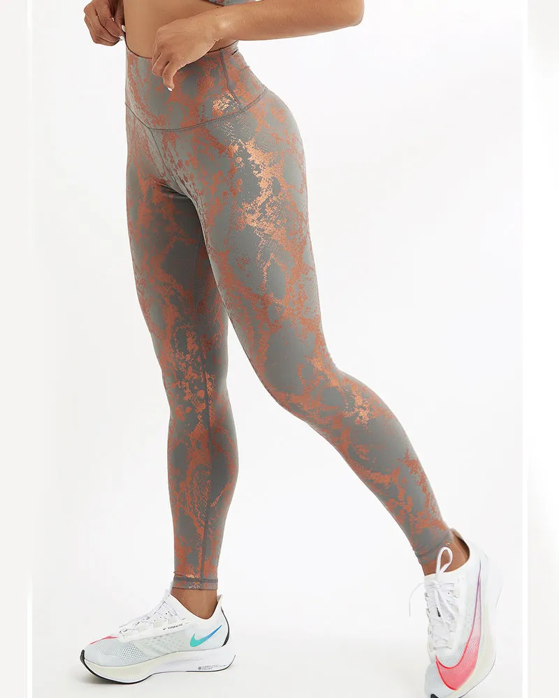 Leggings de yoga elásticos de cintura alta para mujer