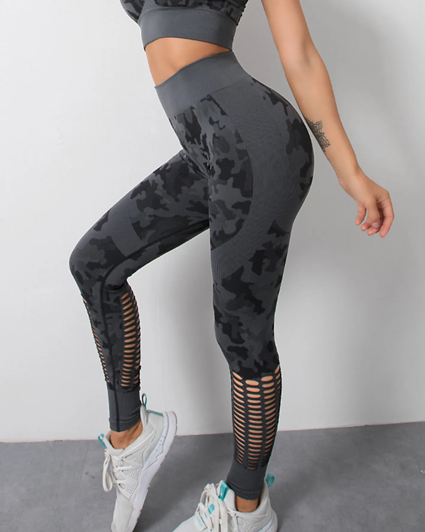 Mesh Holes Breathable Yoga Pants