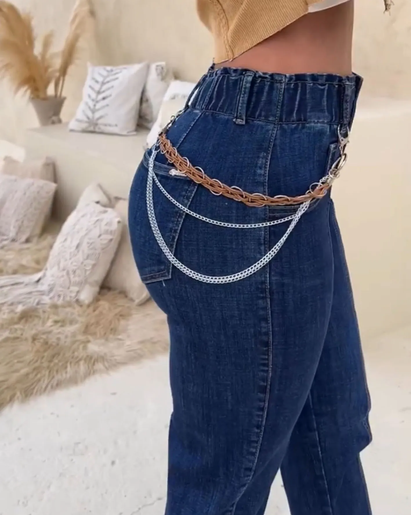 Skinny Jeans With Elastic Waistband (Pre-Sale)