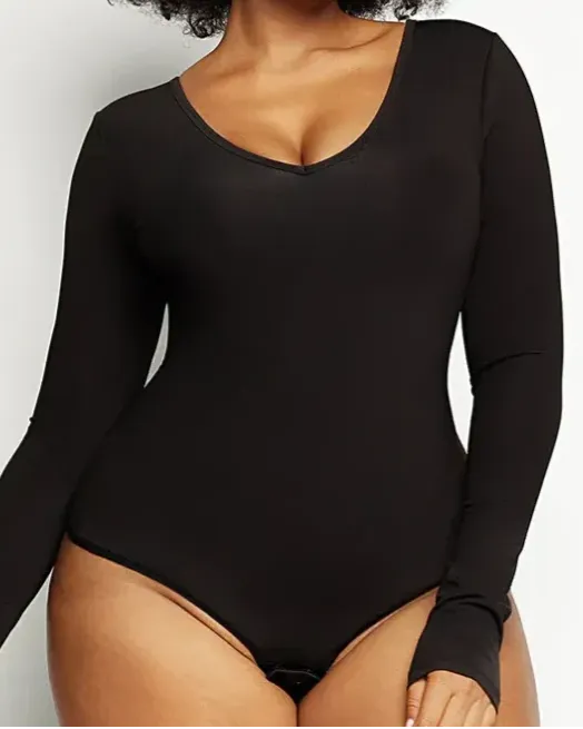 Body de levantamiento de glúteos con control de barriga