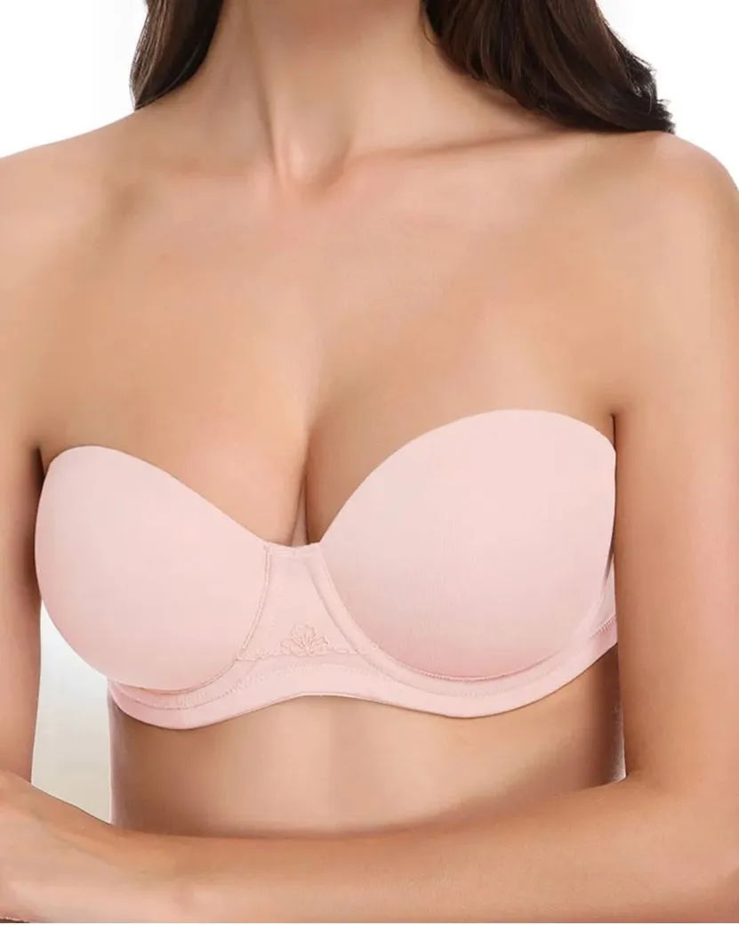 Sujetador sin tirantes Copa moldeada multiposición con aros