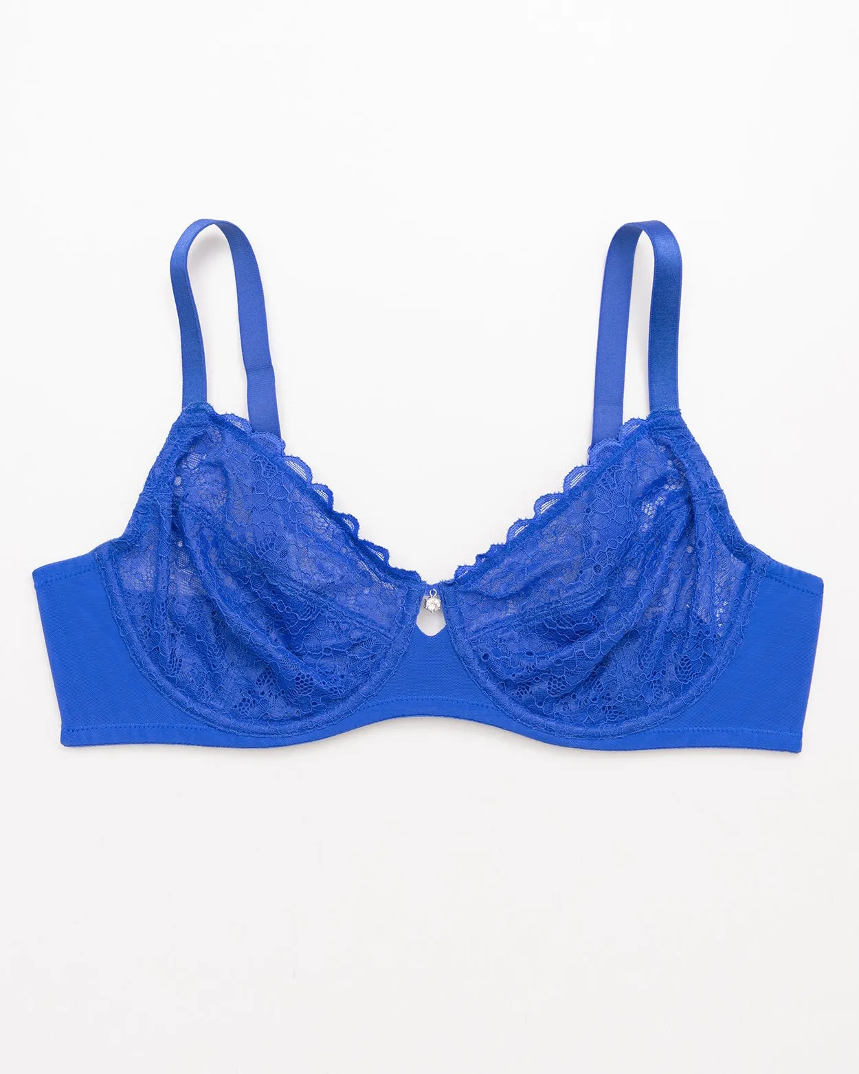 Sujetador sin forro minimizador de encaje sexy con aros