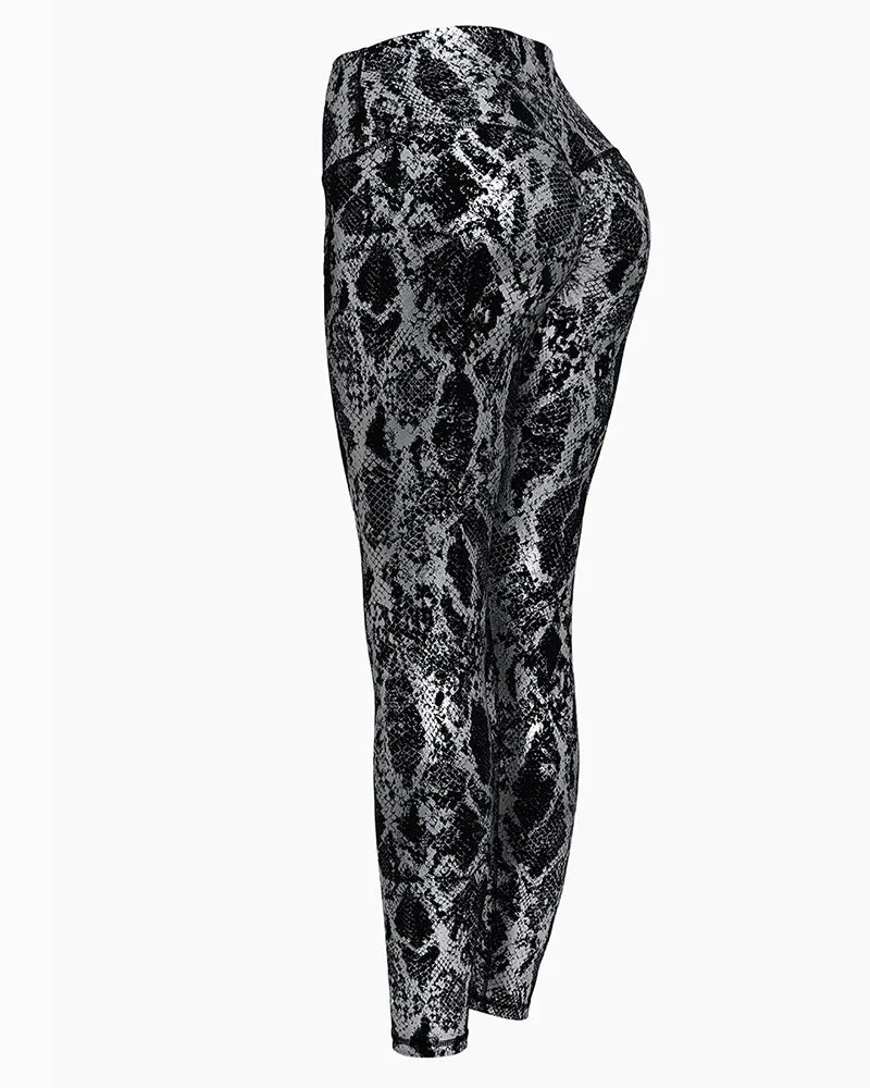 Leggings de yoga elásticos de cintura alta para mujer