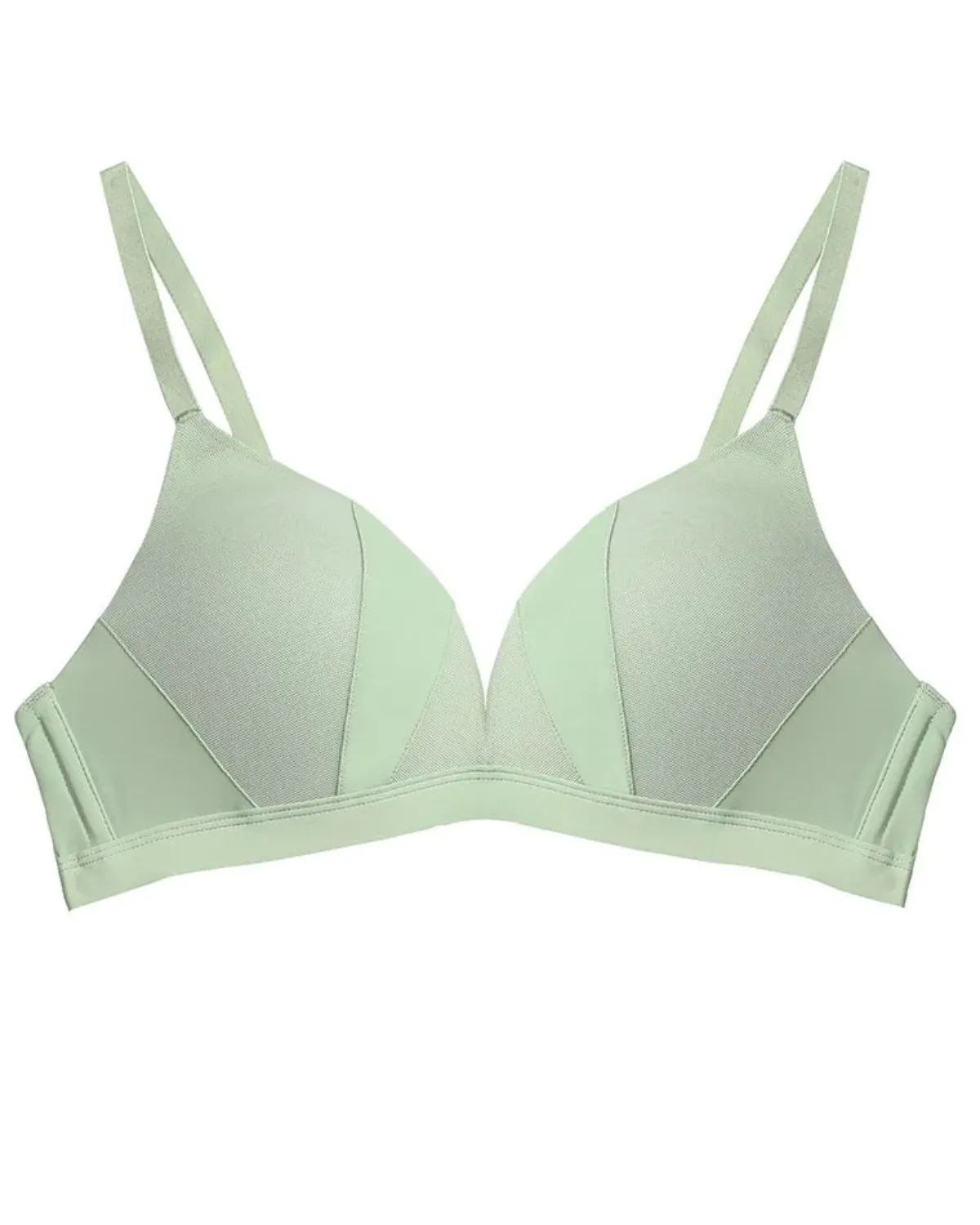 Sujetador sin costuras con escote en V profundo francés simple