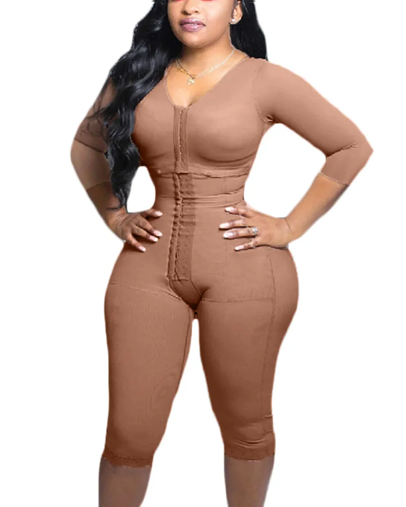 La compresión del brazo de soporte de cuerpo completo encoge la cintura con sujetador incorporado