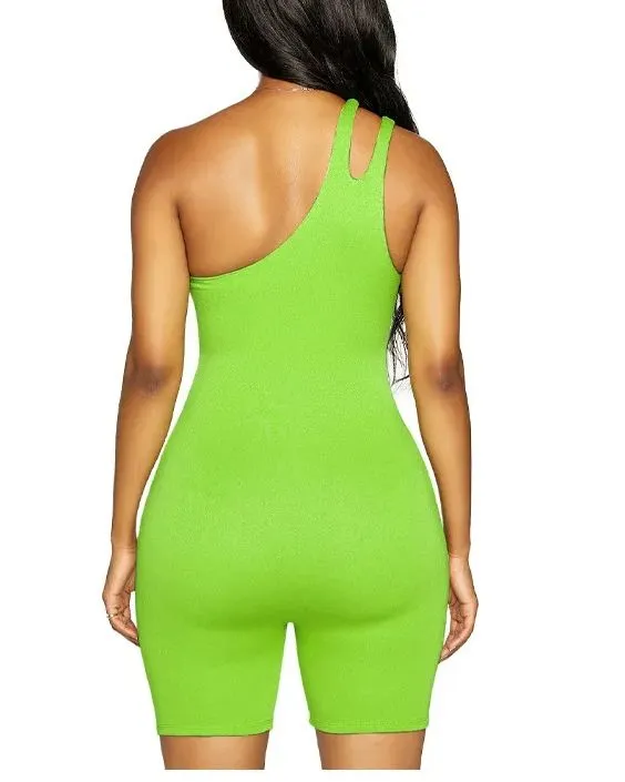 One-Shoulder Slim Hip-Lifting Sports Yoga Jumpsuit