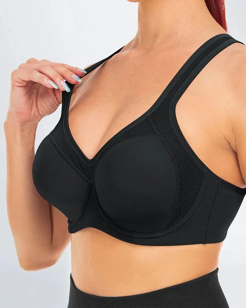 Sujetador de talla grande con soporte completo y aros