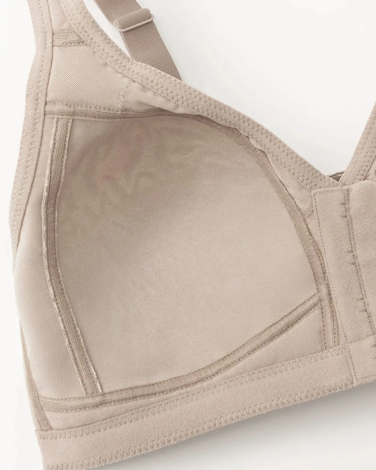 Minimizador de cierre frontal sin aros sin relleno sujetador de talla grande