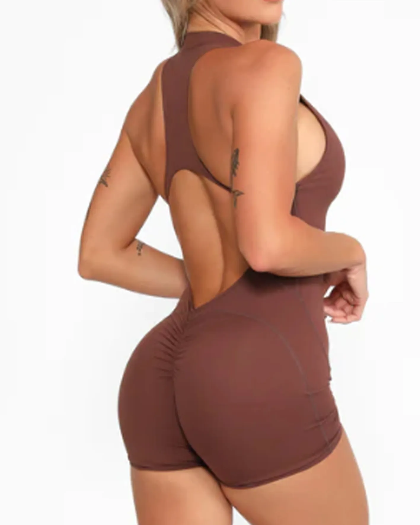 Stretch Front Zip Yoga Jumpsuit（Pre-Sale）