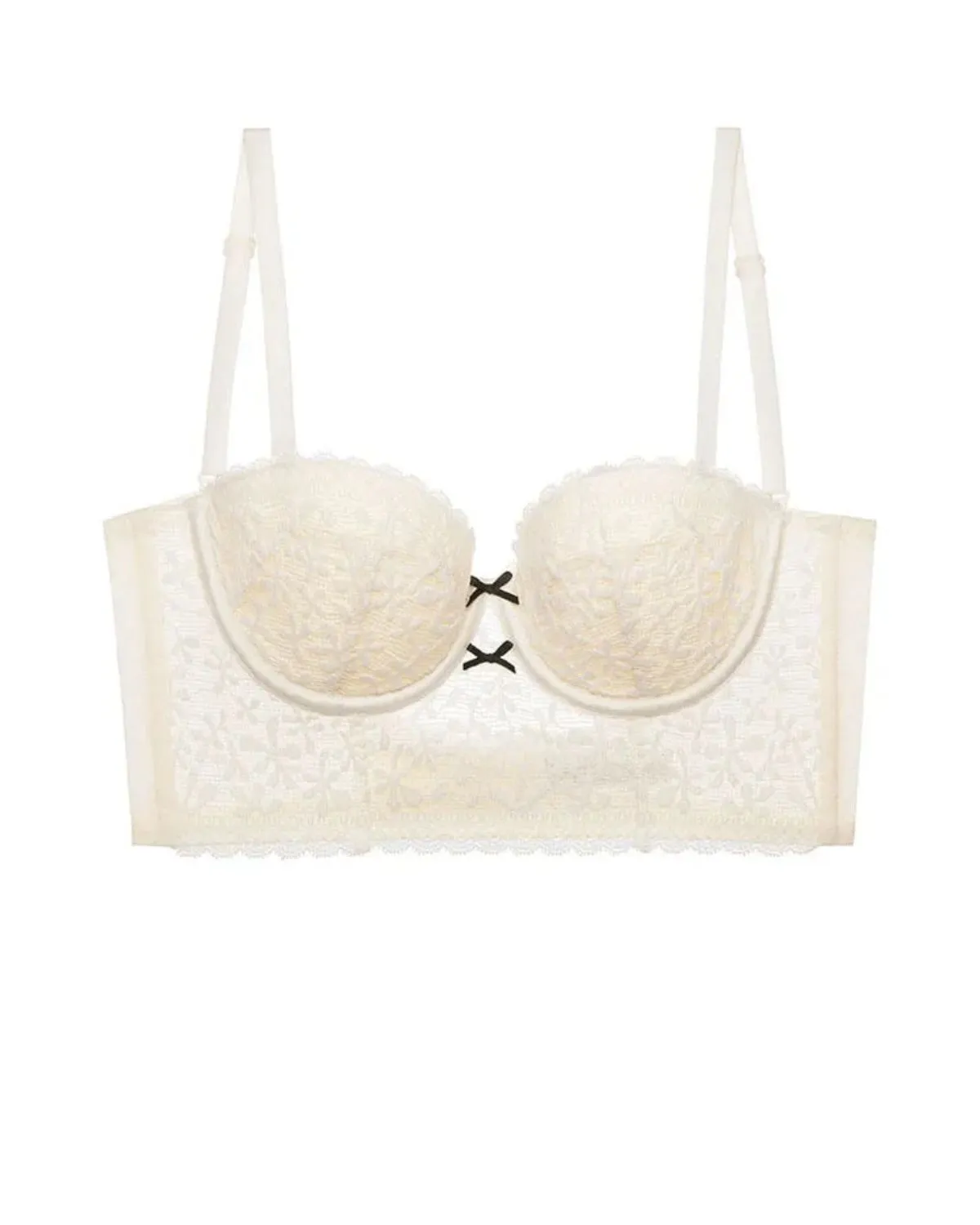 Conjunto de sujetador push up de encaje francés fino