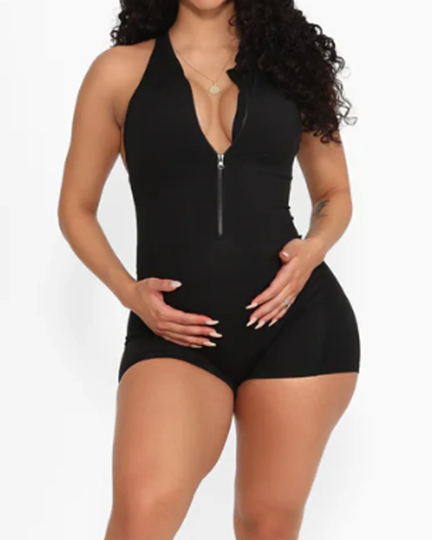 Stretch Front Zip Yoga Jumpsuit（Pre-Sale）