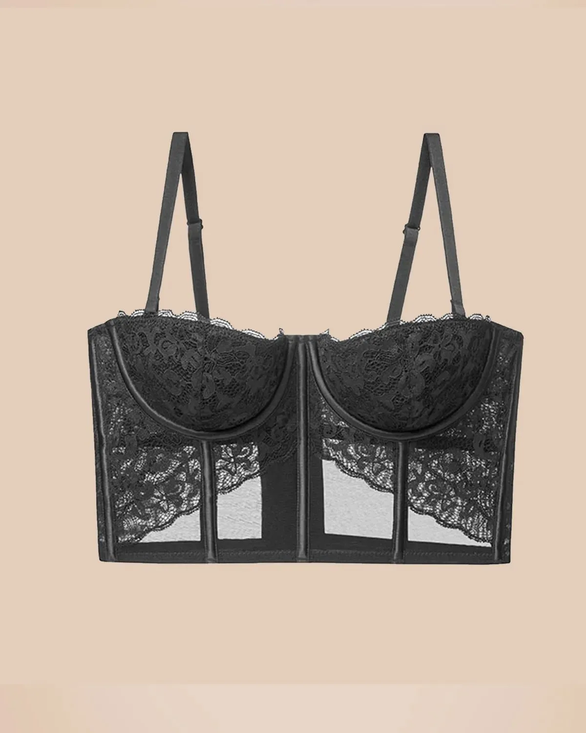 Sujetador de espina de pescado sexy francés