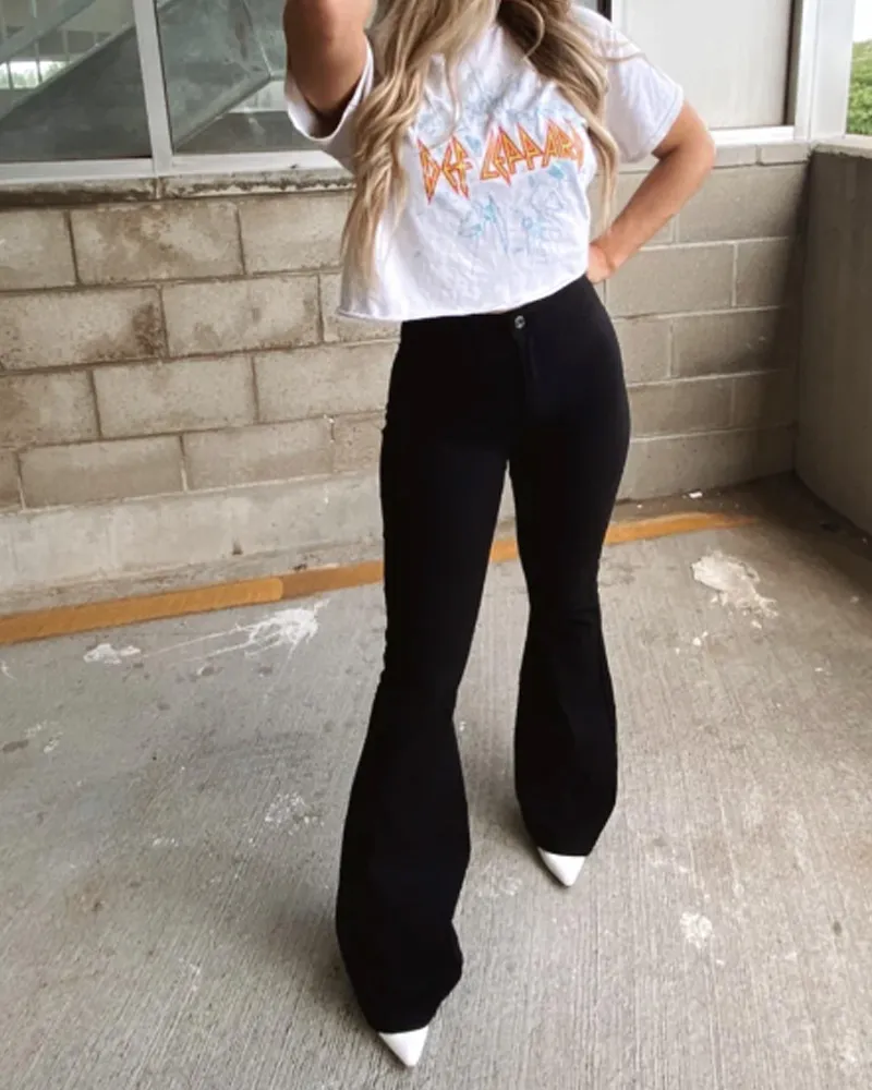 Christmas Themed Skinny Flared Jeans (Pre-Sale)