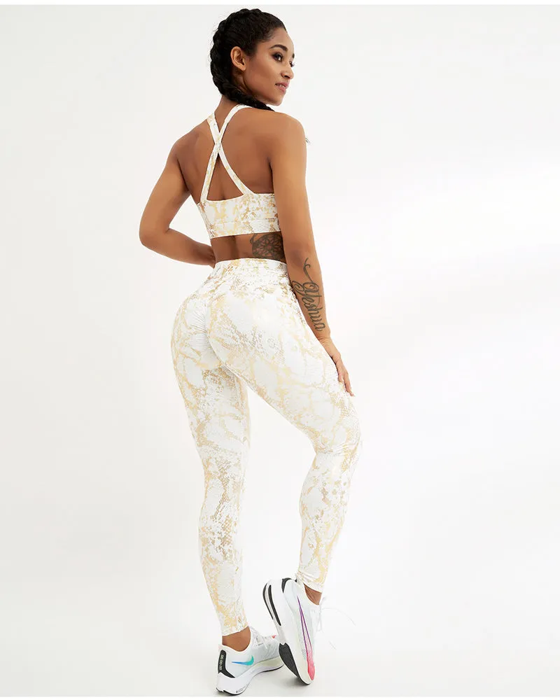 Leggings de yoga elásticos de cintura alta para mujer