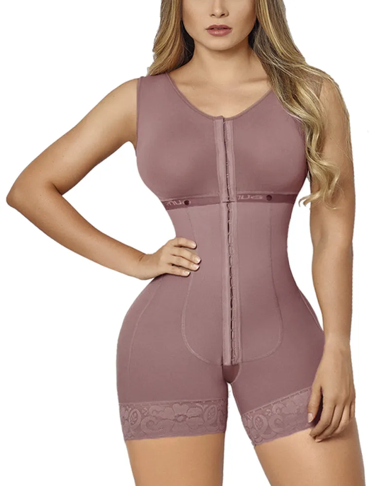 Body de control de abdomen completo con fajas de recuperación posparto