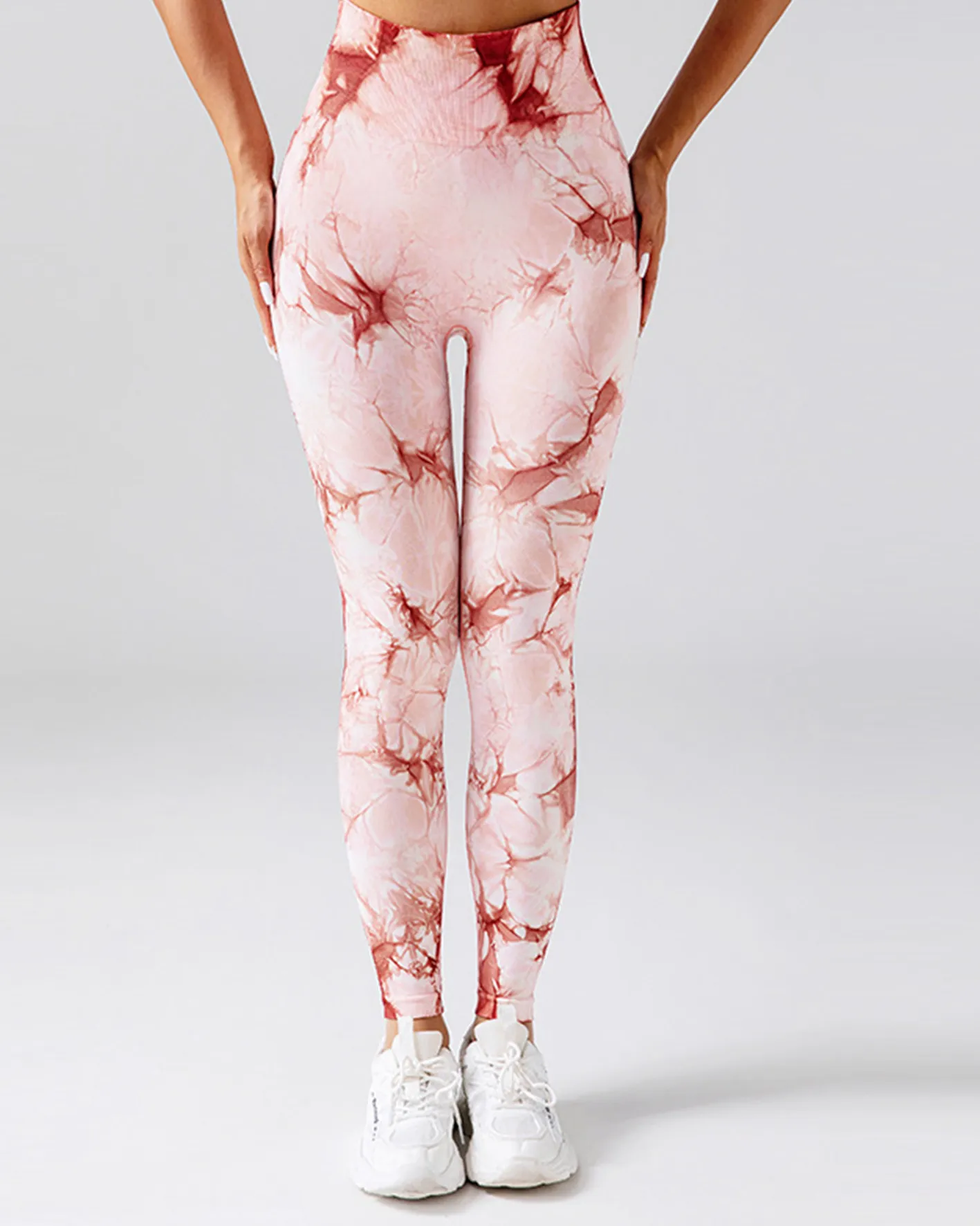 Tie-Dye Printed High-Waisted Hip Lift Yoga Pants