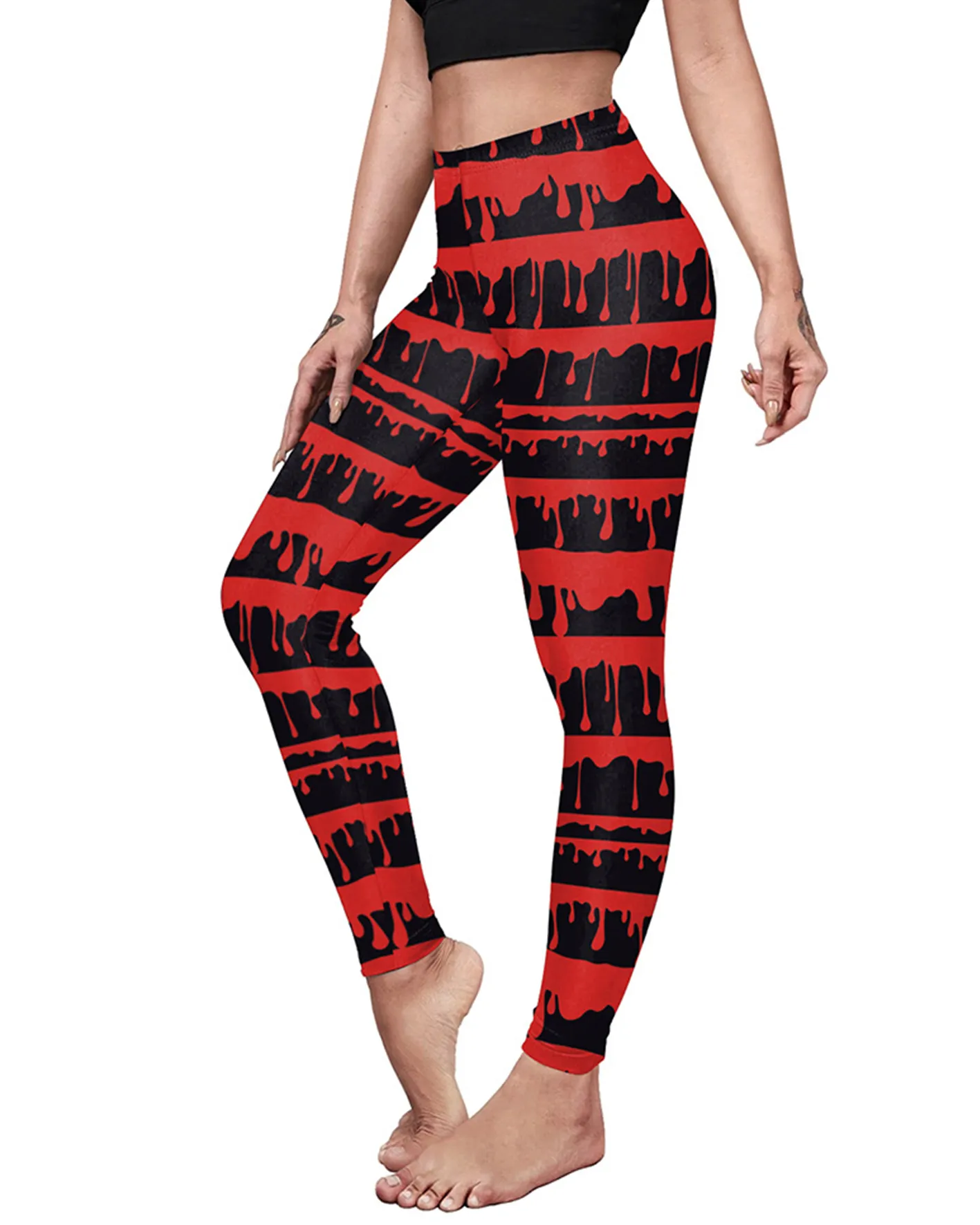 Slim-Fit Stretch Yoga Pants For Halloween