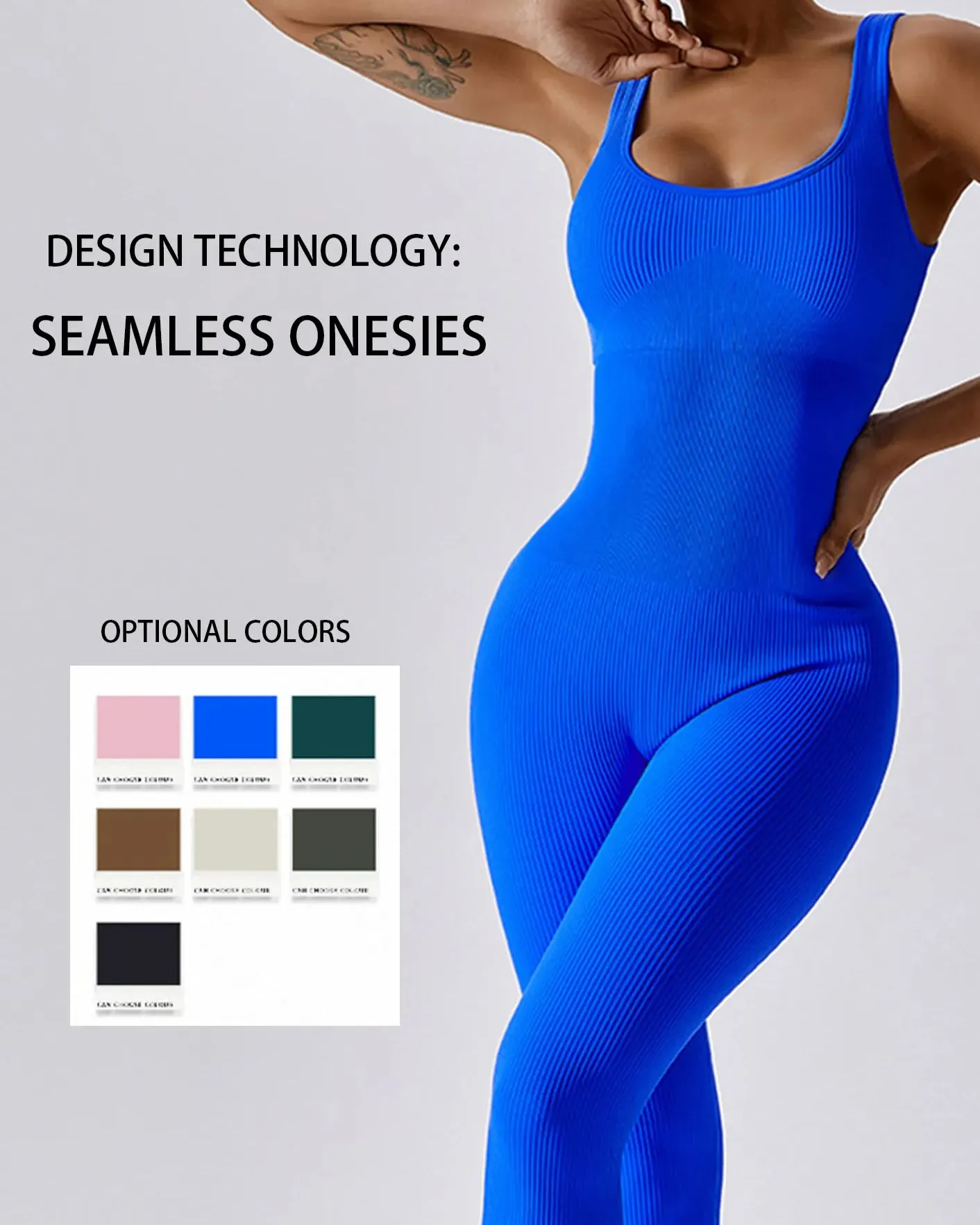 Slim-Fit Stretch Jumpsuit With Seamless Tummy Tuck