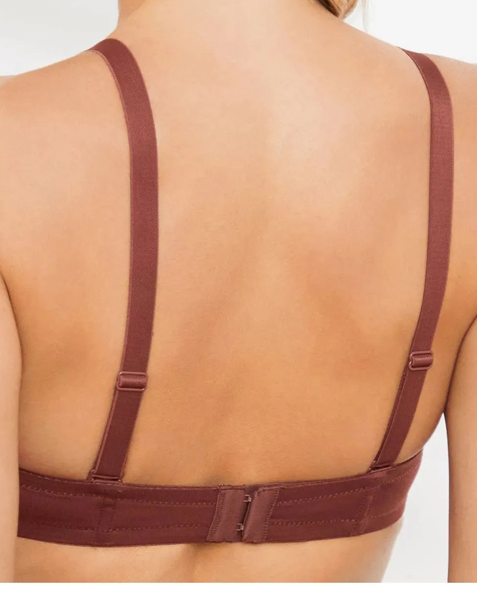 Sujetador de contorno multiposición sin tirantes con aros de figura completa