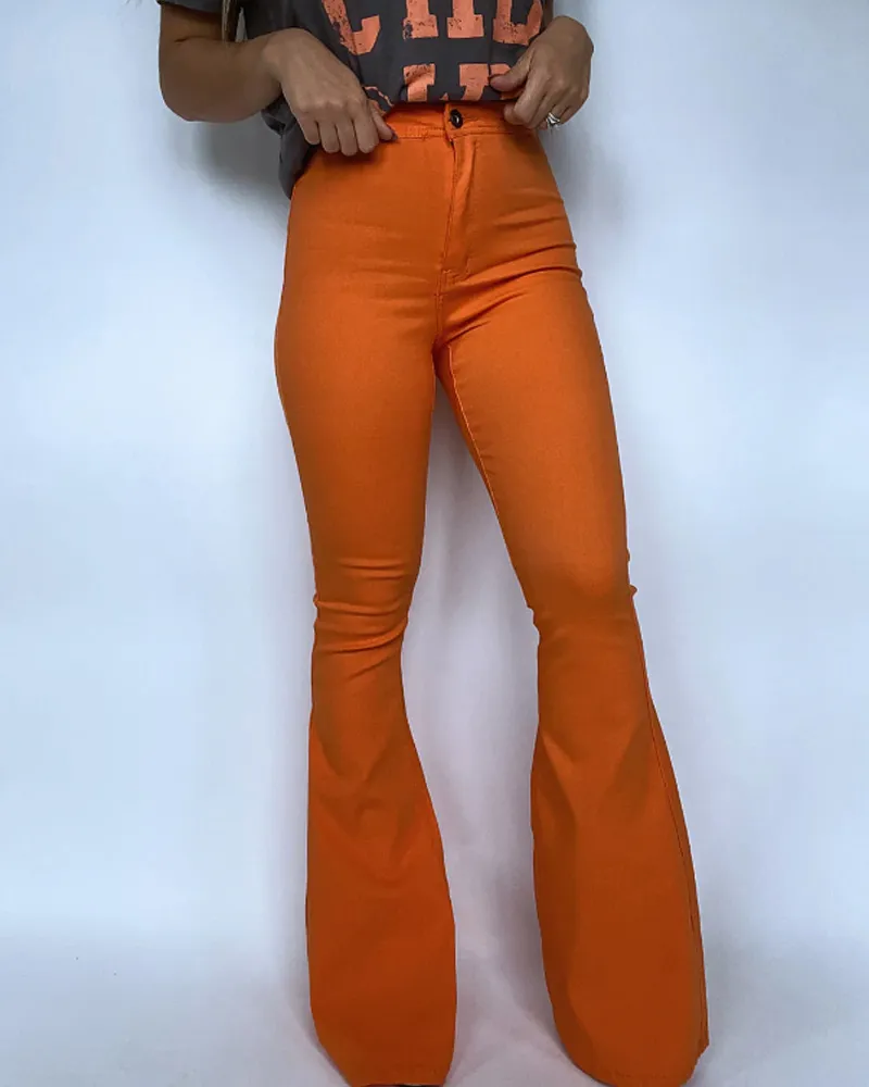 Christmas Themed Skinny Flared Jeans (Pre-Sale)