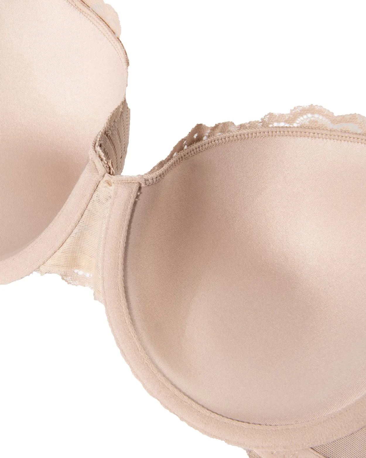 Sujetador push up de encaje con aros y cobertura total de talla grande