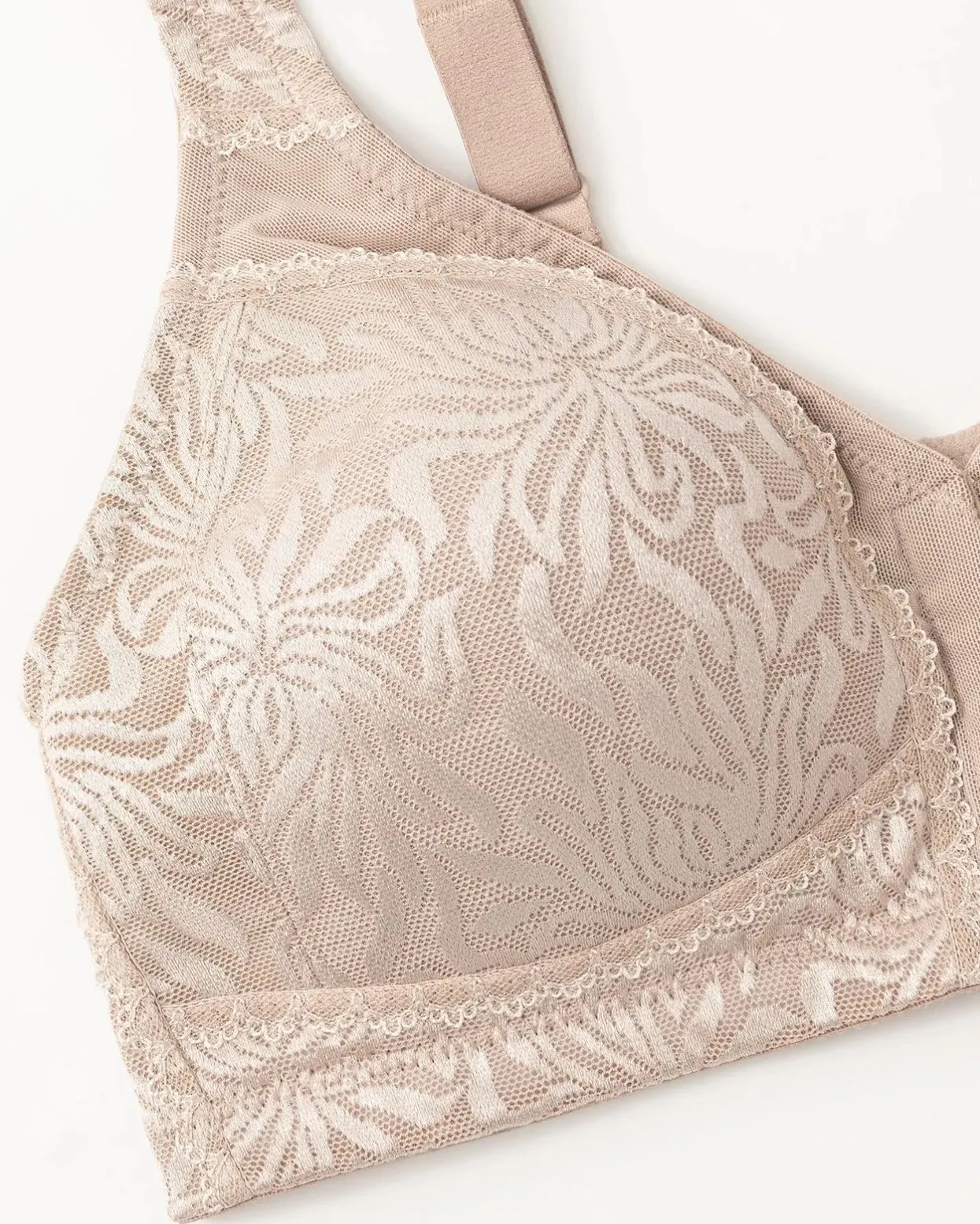 Minimizador de cierre frontal sin aros sin relleno sujetador de talla grande