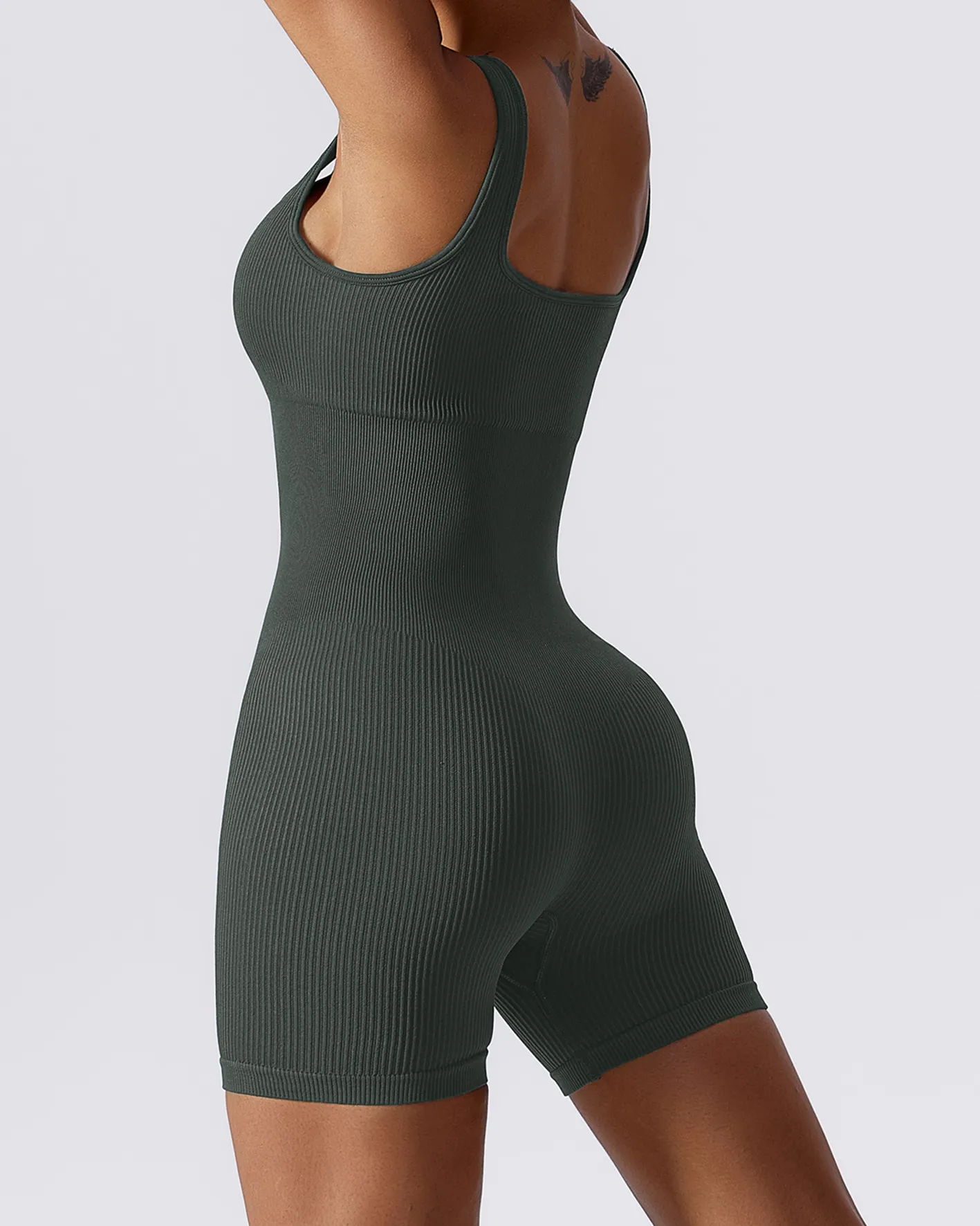 High-Bounce Seamless One-Piece Yoga Suit