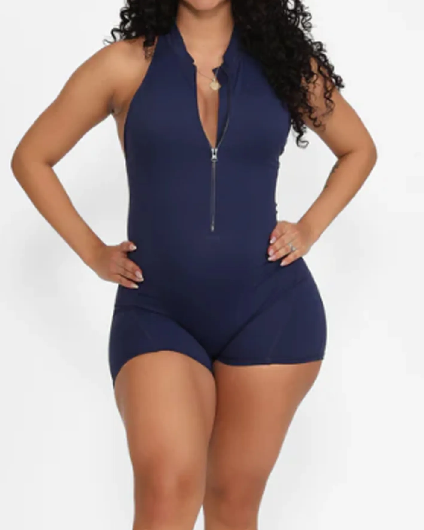 Stretch Front Zip Yoga Jumpsuit（Pre-Sale）