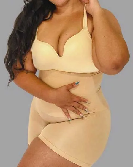 Sujetador cómodo sin axilas con elástico sin costuras y ligeramente forrado