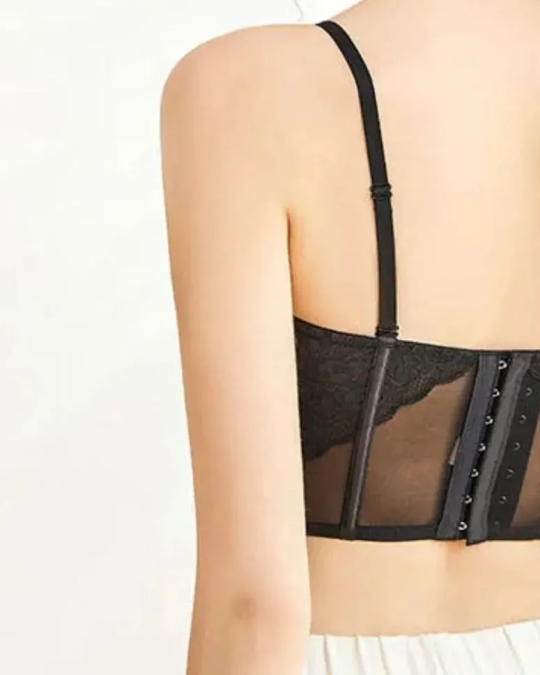 Sujetador de espina de pescado sexy francés