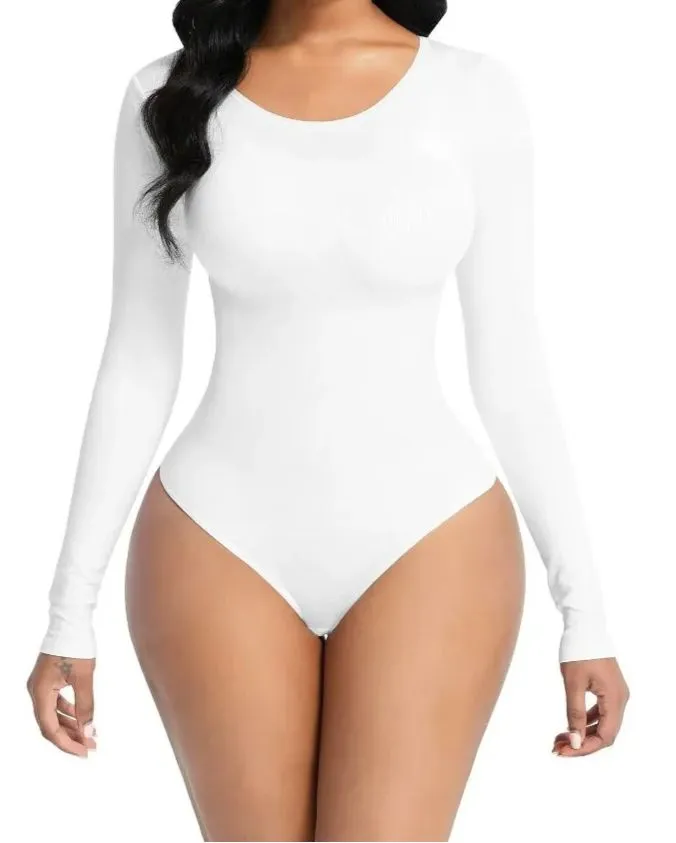 Body de levantamiento de glúteos con control de barriga