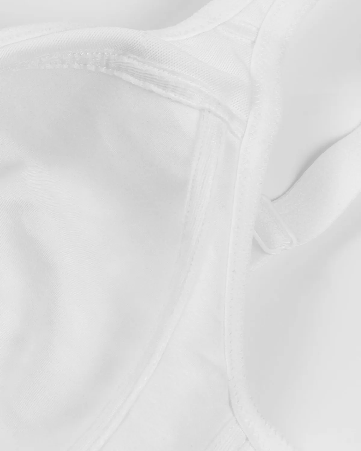 Sujetador reductor sin relleno de cobertura completa para busto grande Blanco