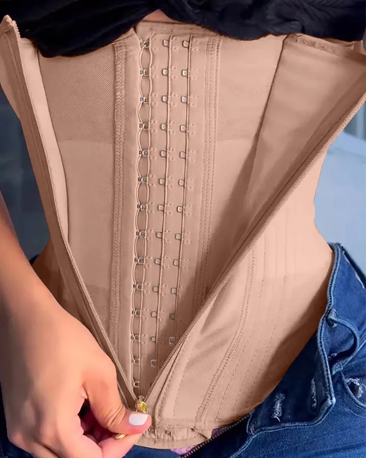 ACTUALIZADO - Camiseta sin mangas moldeadora de cuerpo con cremallera y pecho