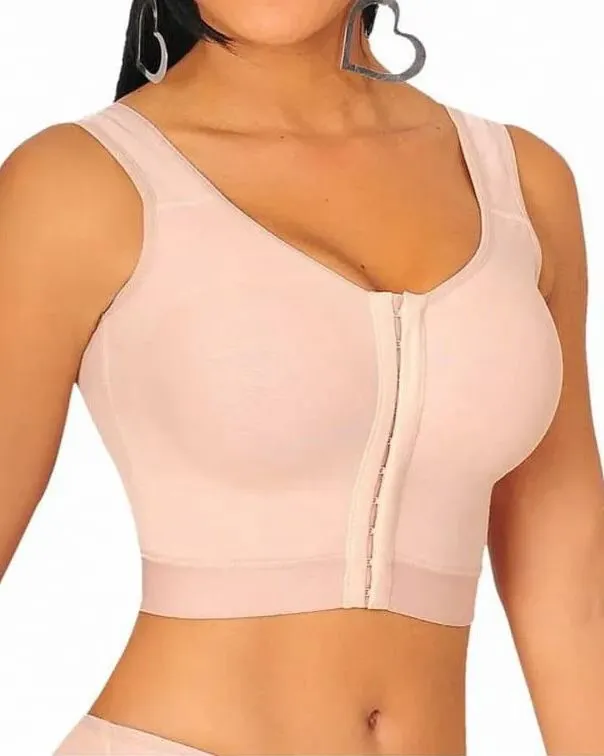 Top sin mangas con botones para mujer